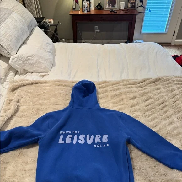 White Fox Boutique Blue Hoodie - Picture 5 of 6